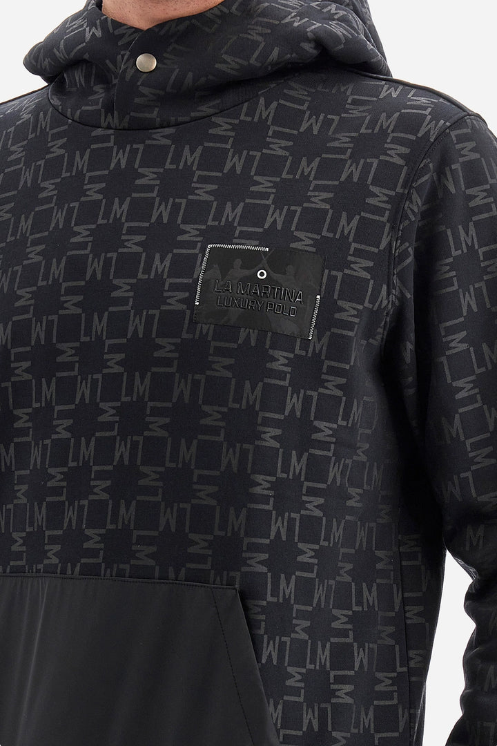 La Martina  Hoodie Sweatshirt Printed /Duks WMF014