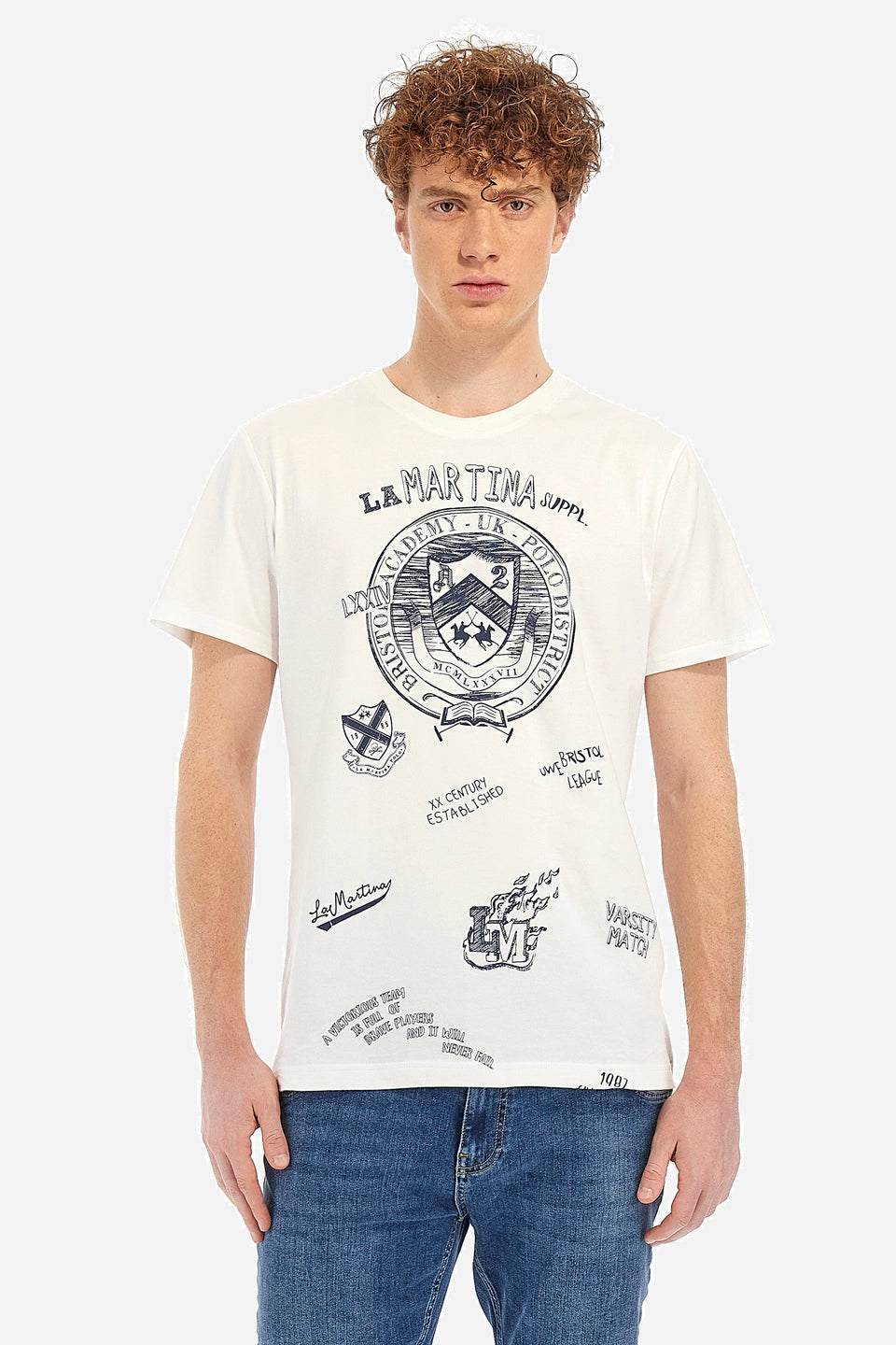 La Martina T-Shirt S/S Jersey  /Majica WMR303JS206
