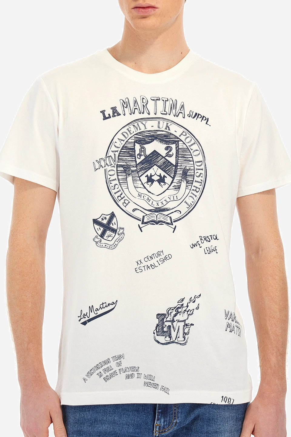 La Martina T-Shirt S/S Jersey  /Majica WMR303JS206