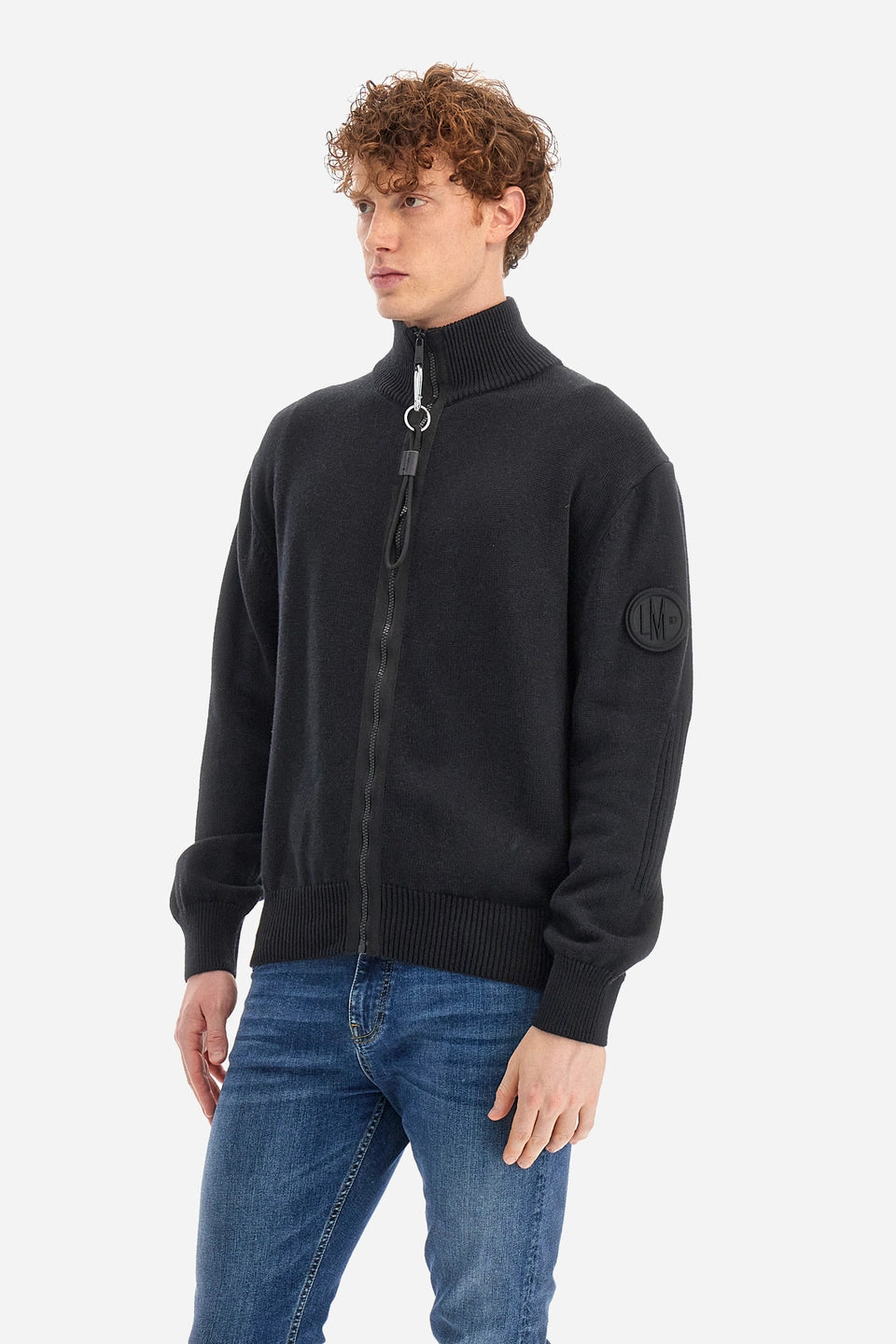 La Martina Full Zip Sweater Cotton Woll/Pulover WMS006YC024