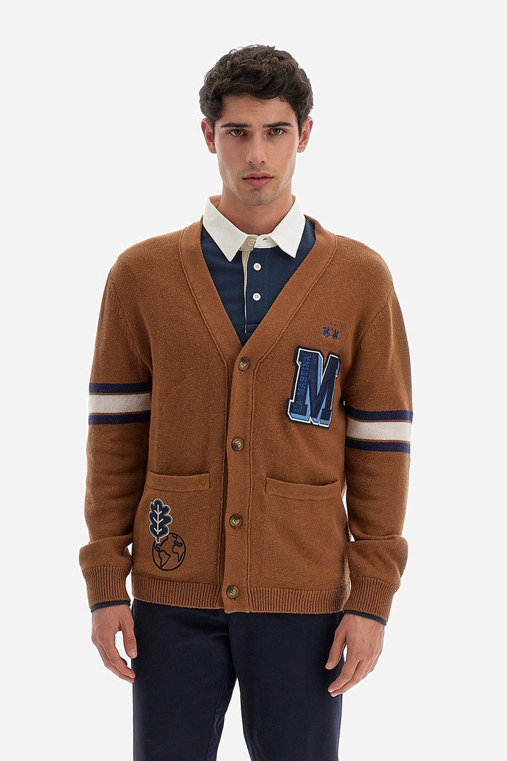 La Martina Cardigan Cotton Wool  /Pulover WMS301YC024