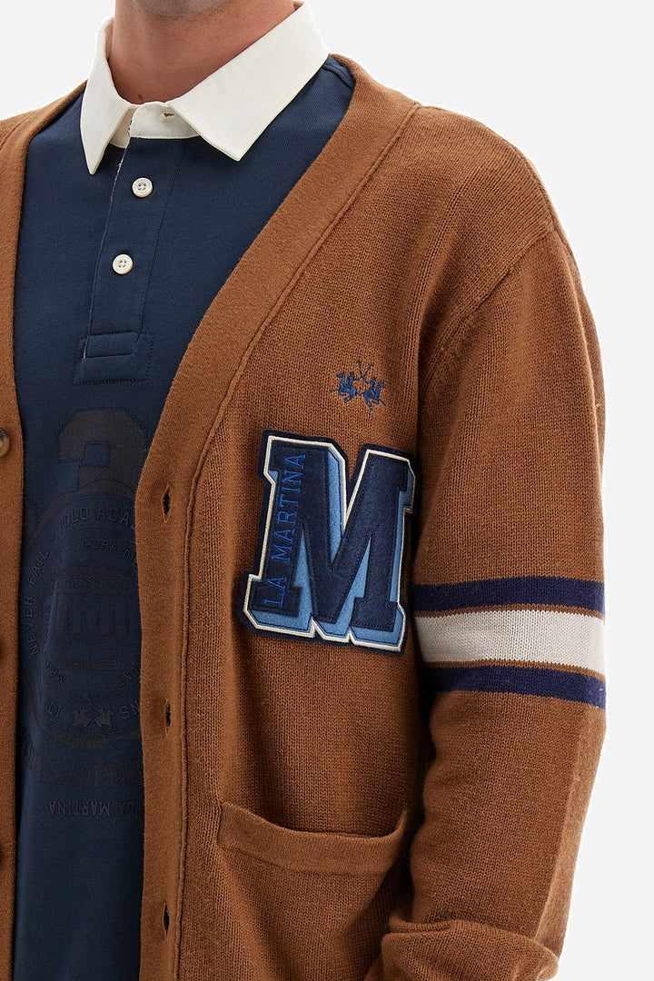 La Martina Cardigan Cotton Wool  /Pulover WMS301YC024