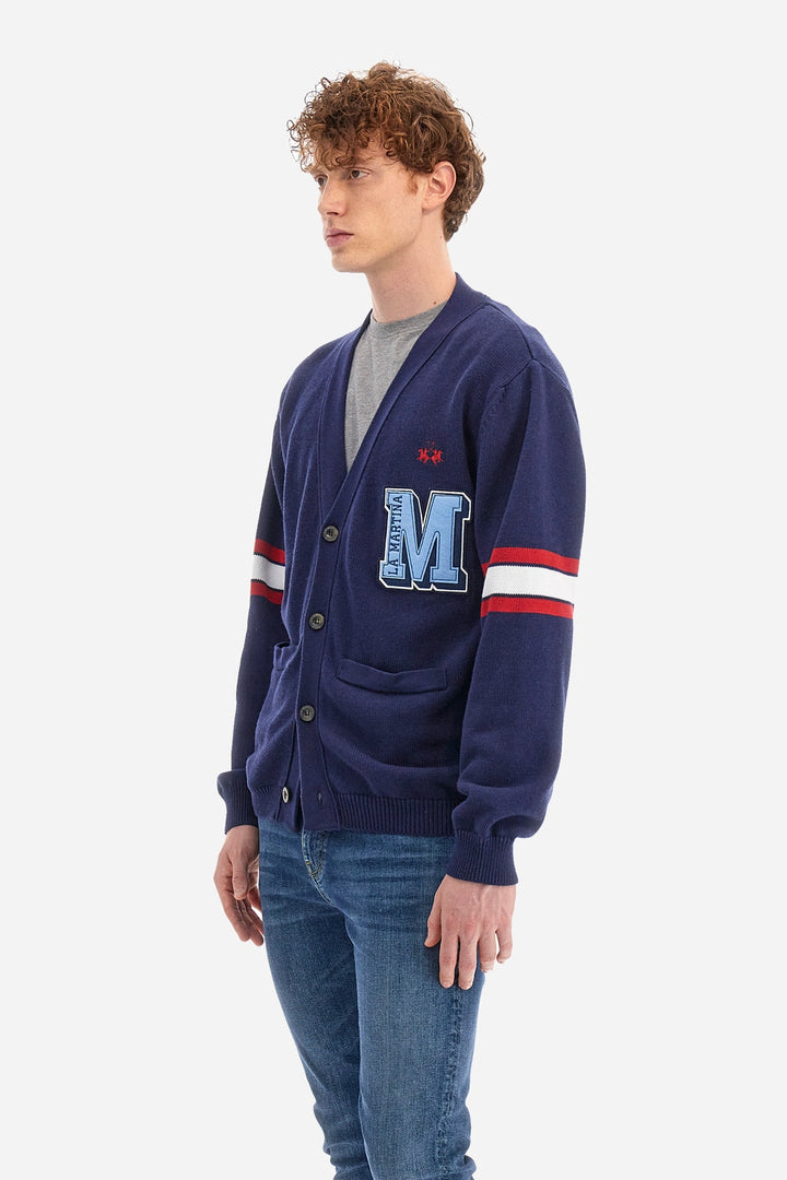 La Martina Cardigan Cotton Wool  /Pulover WMS301YC024