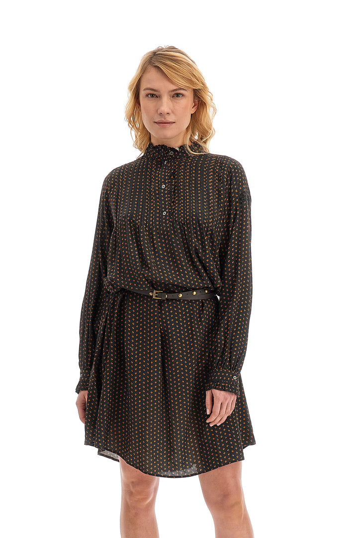 La Martina  Dress L/S Printed Poplin/Haljina WWD004