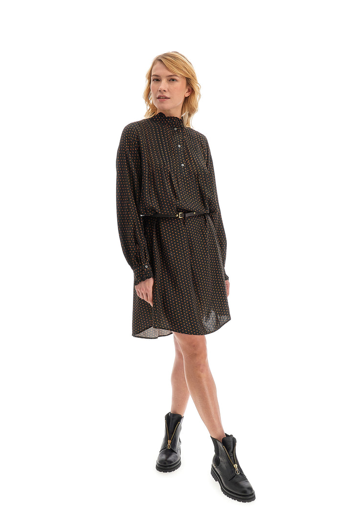 La Martina  Dress L/S Printed Poplin/Haljina WWD004