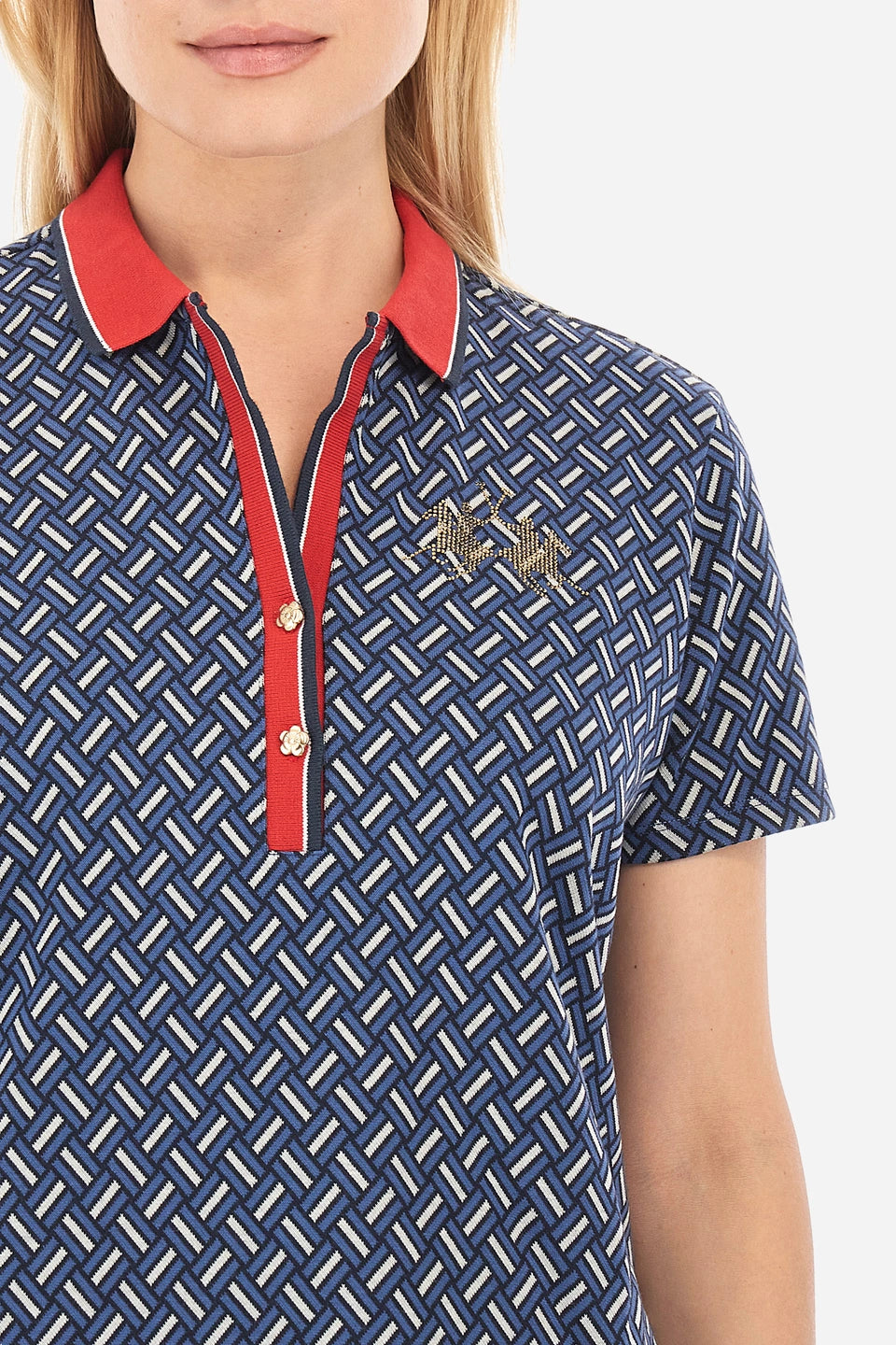 La Martina Polo S/S Jacquard Interl/Polo Majica WWP002FP555
