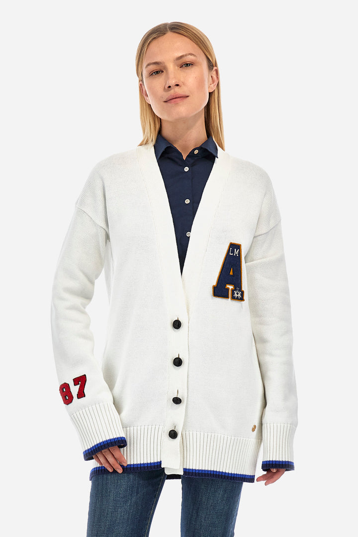 La Martina Cardigan Cotton Wool  /Pulover WWS300YC024