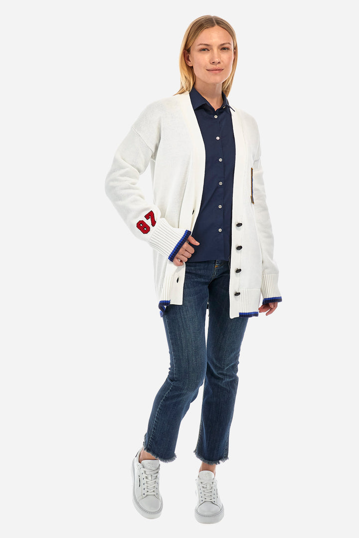 La Martina Cardigan Cotton Wool  /Pulover WWS300YC024