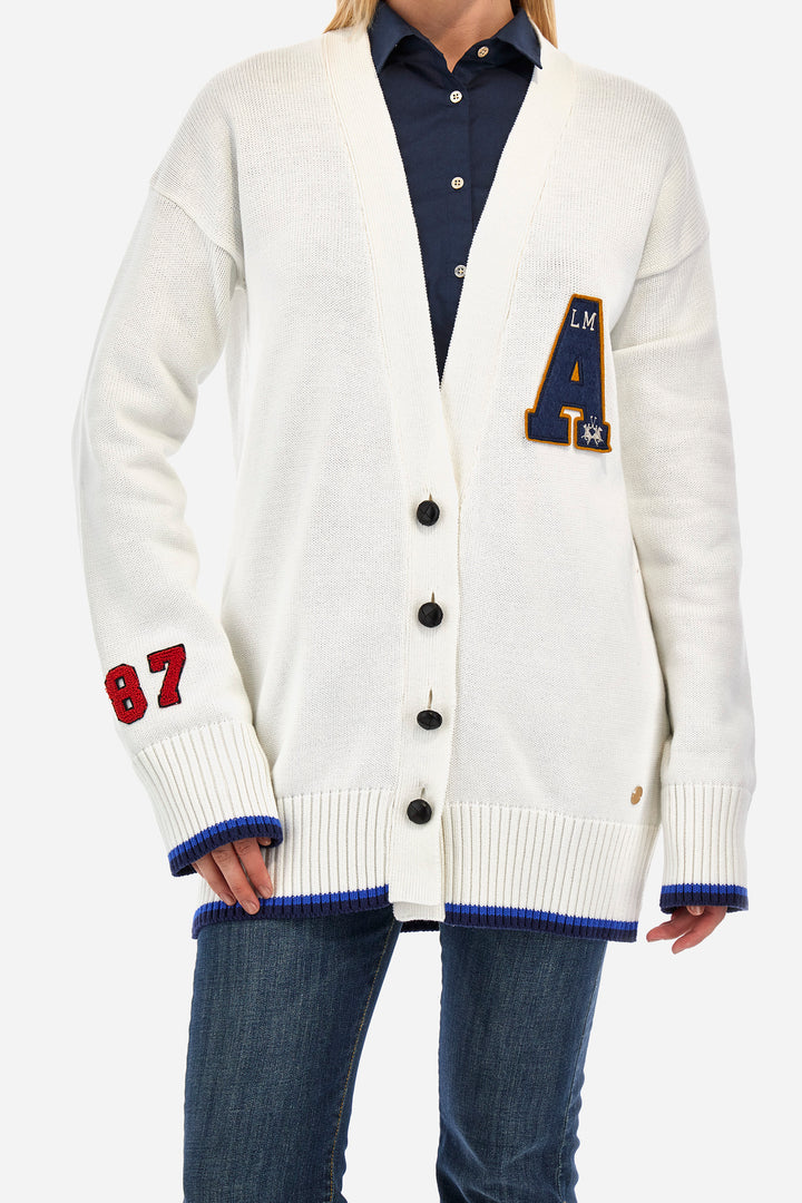 La Martina Cardigan Cotton Wool  /Pulover WWS300YC024