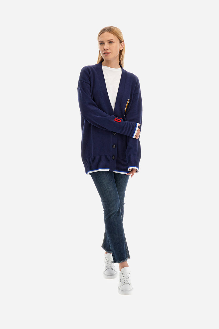 La Martina Cardigan Cotton Wool  /Pulover WWS300YC024