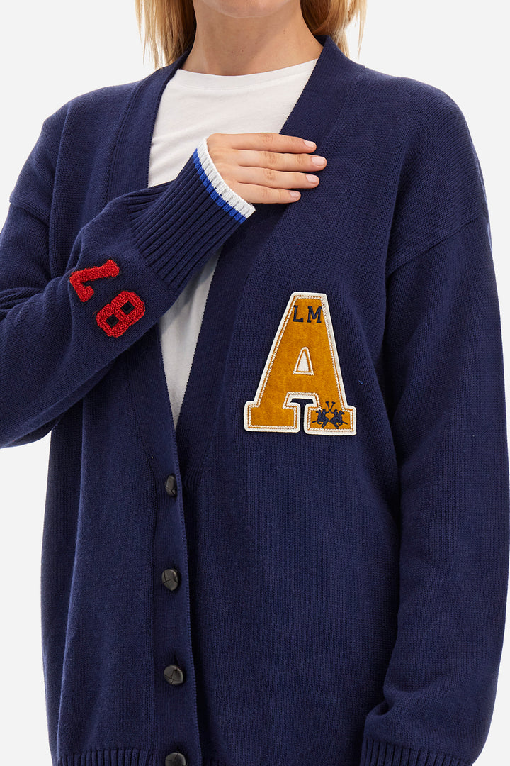 La Martina Cardigan Cotton Wool  /Pulover WWS300YC024