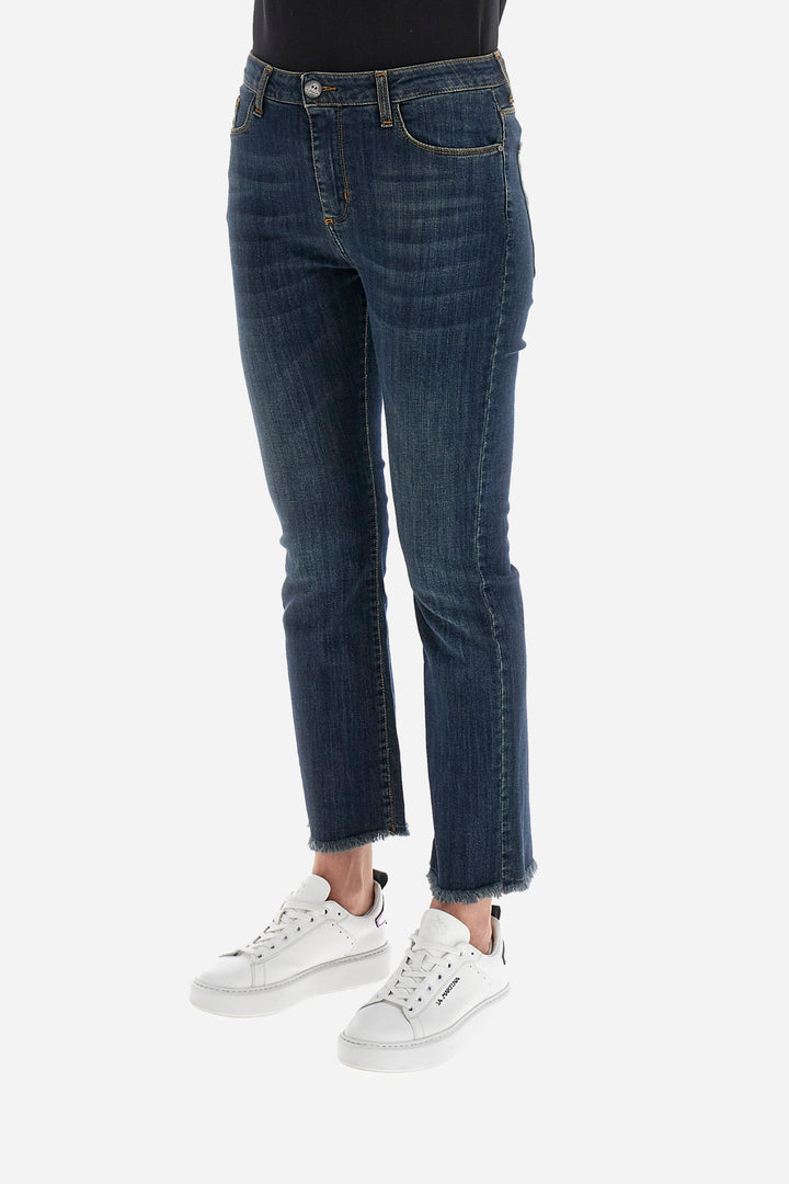 La Martina  Pants 5 Pkts Stretch Blu/Traperice WWT010