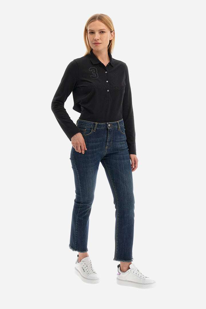 La Martina  Pants 5 Pkts Stretch Blu/Traperice WWT010