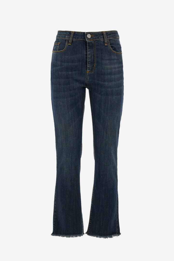 La Martina  Pants 5 Pkts Stretch Blu/Traperice WWT010