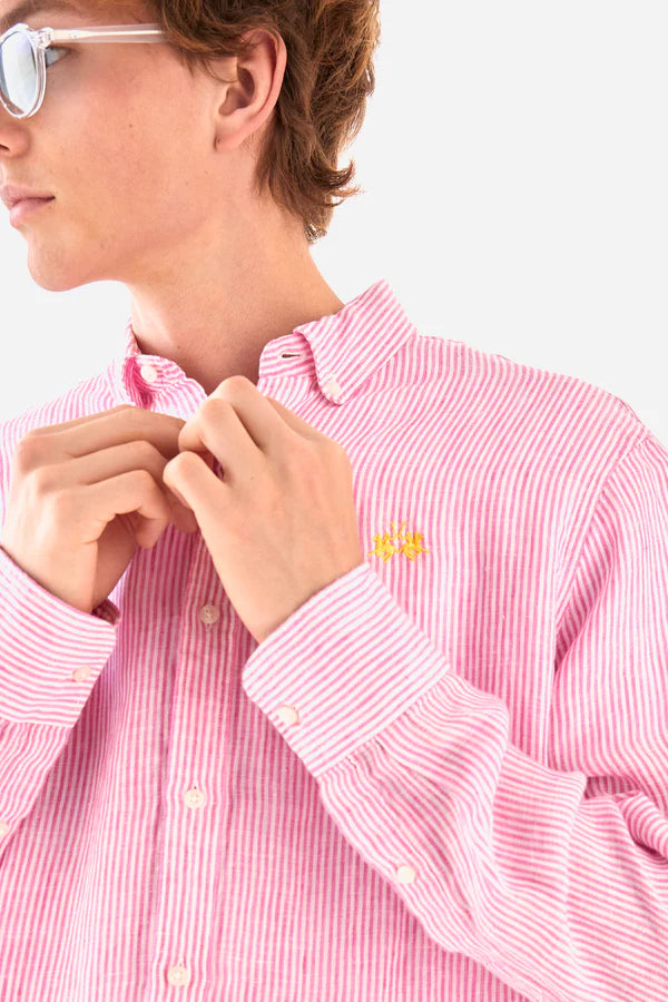 La Martina Shirt Linen /Košulja MAC009-TL142