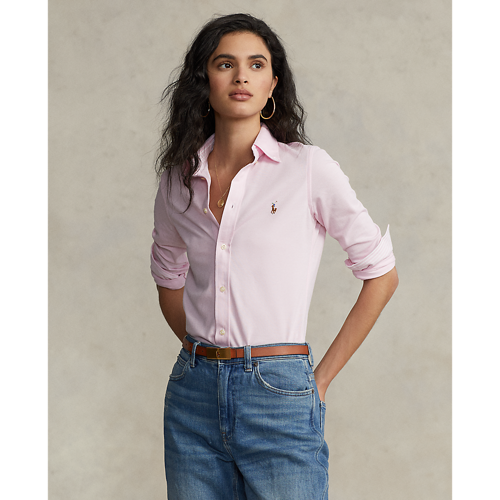 PRL Slim Fit Knit Cotton Oxford Shirt/Košulja 211664427002