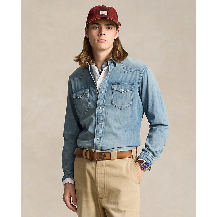 PRL Slub Denim Western Shirt/Košulja 710703936001