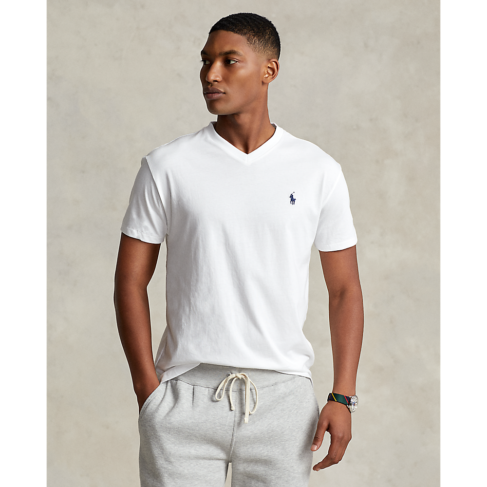 PRL Classic Fit Jersey V-Neck T-Shirt/Majica 710708261005