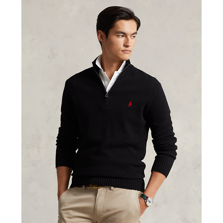 PRL Cotton Quarter-Zip Jumper/Pulover 710859939003
