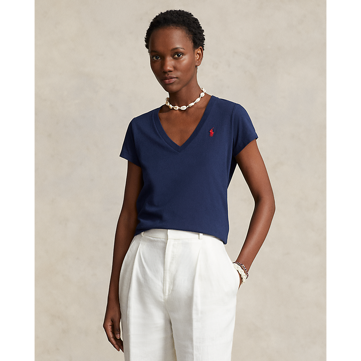 PRL Cotton Jersey V-Neck T-Shirt/Majica 211902403002