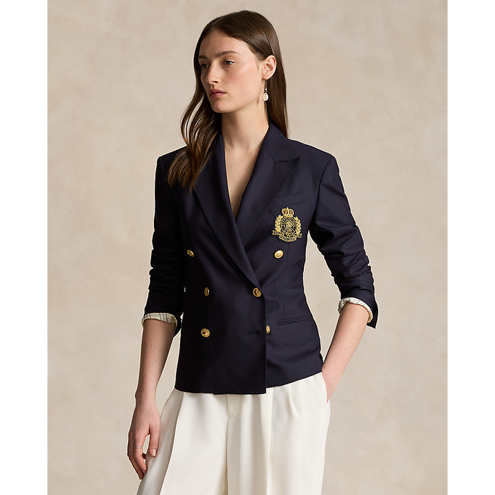 PRL Double-Breasted Crest Blazer/Sako 211910403001
