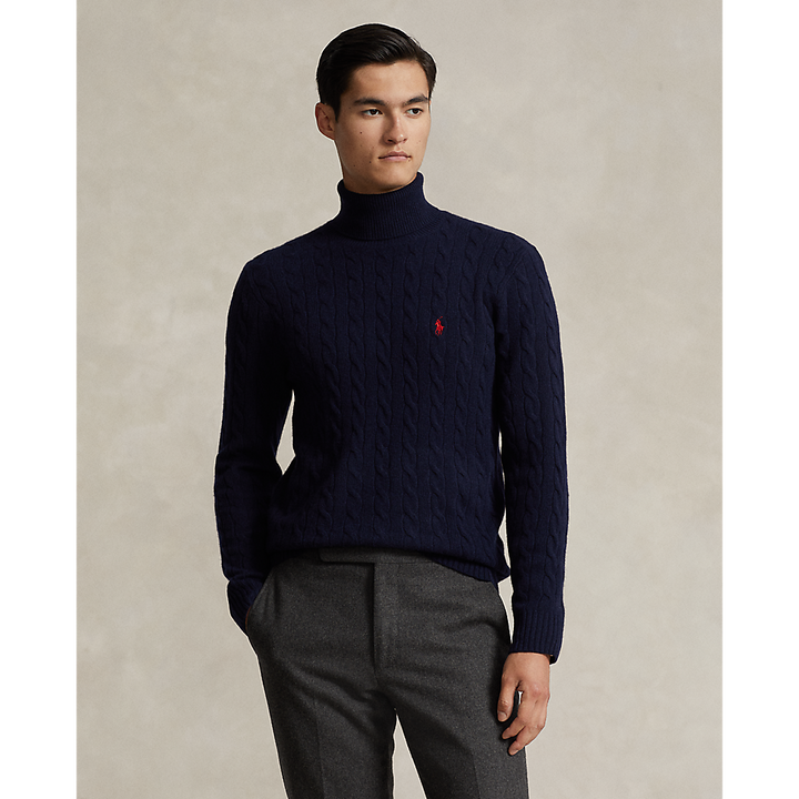 PRL Cable Wool-Cashmere Roll neck Jumper/Pulover 710876836005