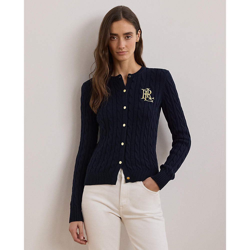 LRL Cable-Knit Cotton Cardigan/Pulover 200932225002