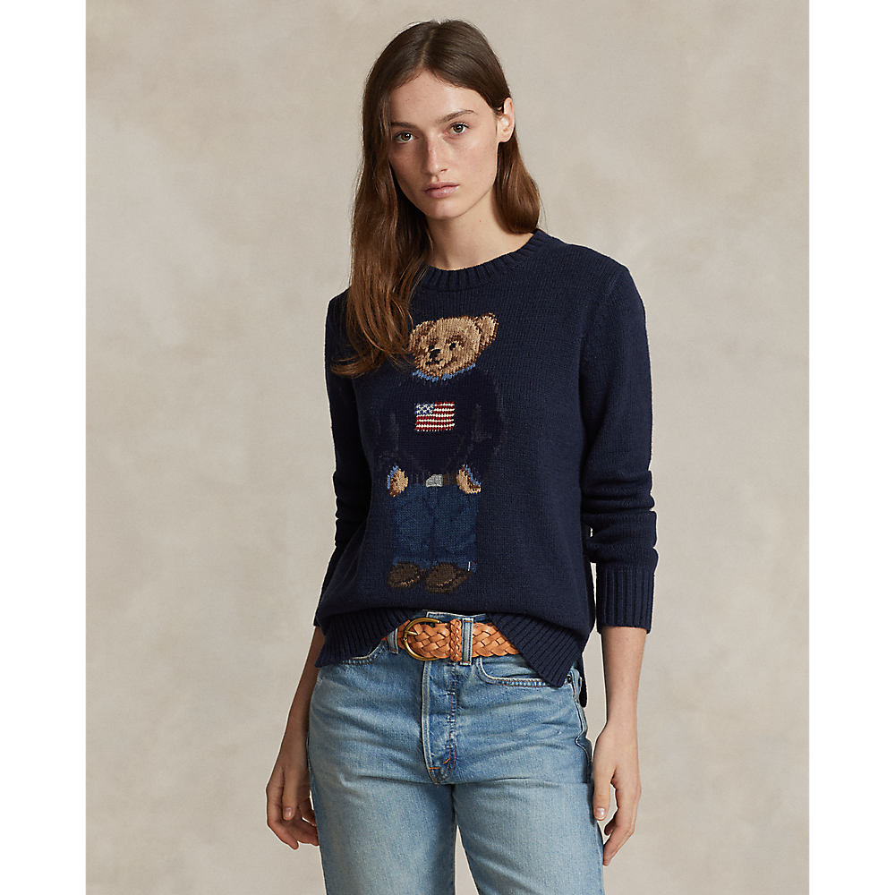 PRL Polo Bear Cotton-Linen Jumper/Pulover 211927070001