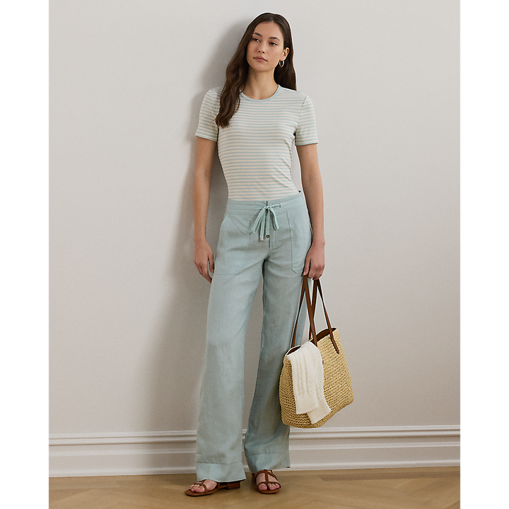 LRL Linen Wide-Leg Trouser/Hlače 200735136021