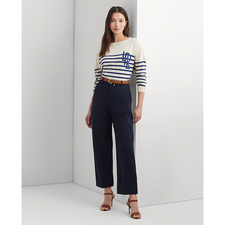 LRL Double-Faced Cotton Ankle Trouser/Hlače 200871814009