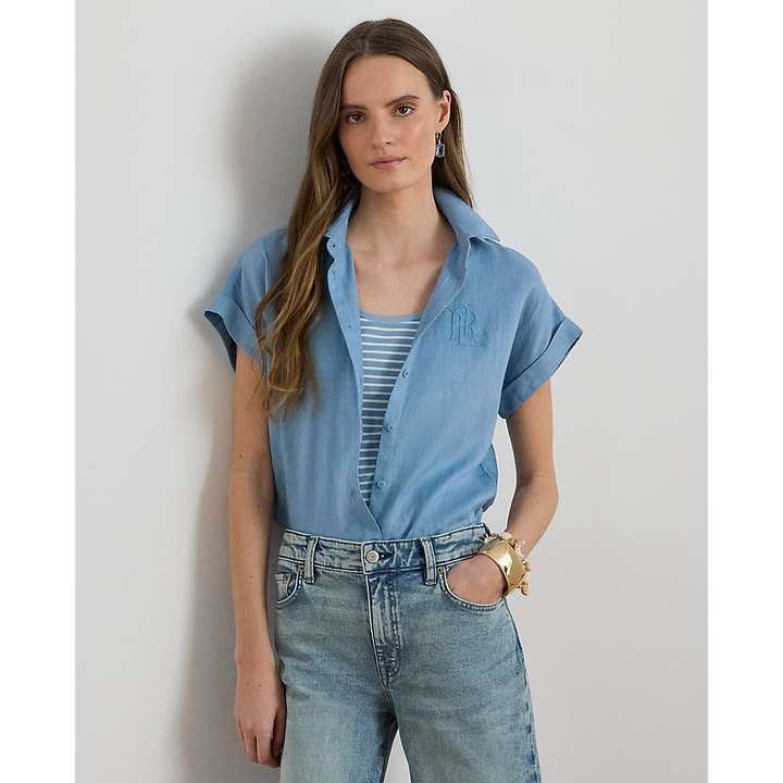 LRL Relaxed Fit Linen Short-Sleeve Shirt/Košulja 200874259011