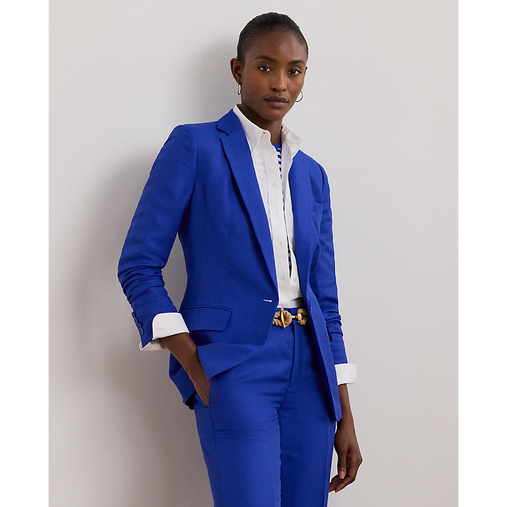 LRL Linen-Blend Twill Blazer/Sako 200957331001