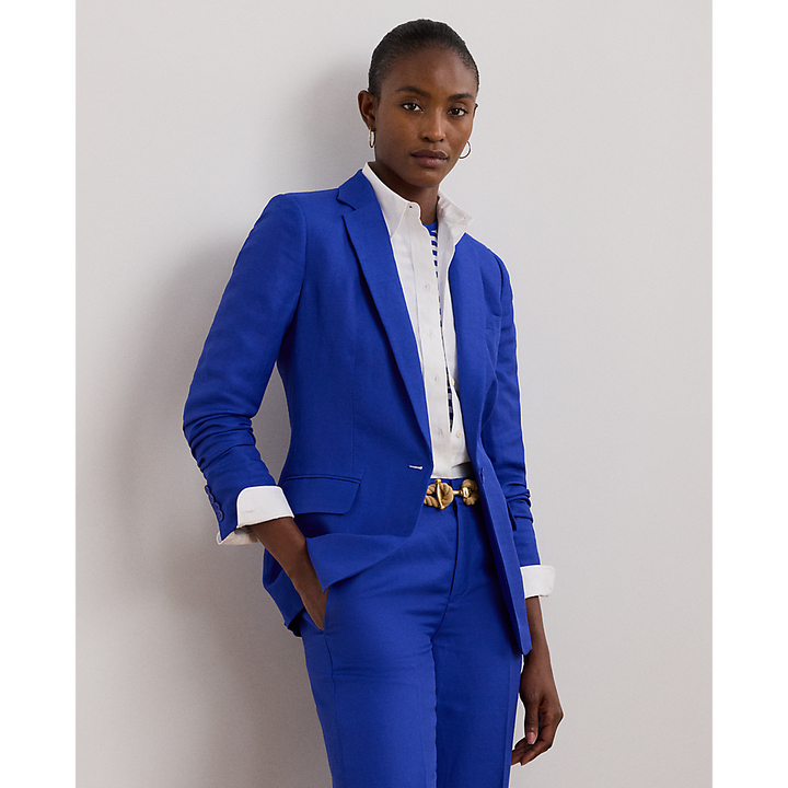 LRL Linen-Blend Twill Blazer/Sako 200957331001