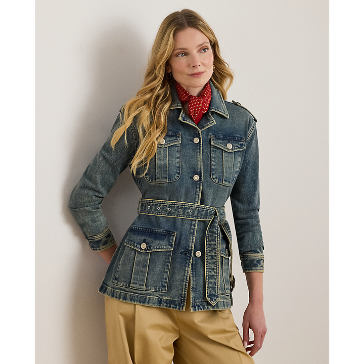 LRL Belted Denim Field Jacket/Jakna 200978818001