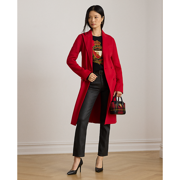 LRL Coated High-Rise Straight Ankle Jean/Traperice 200982610001