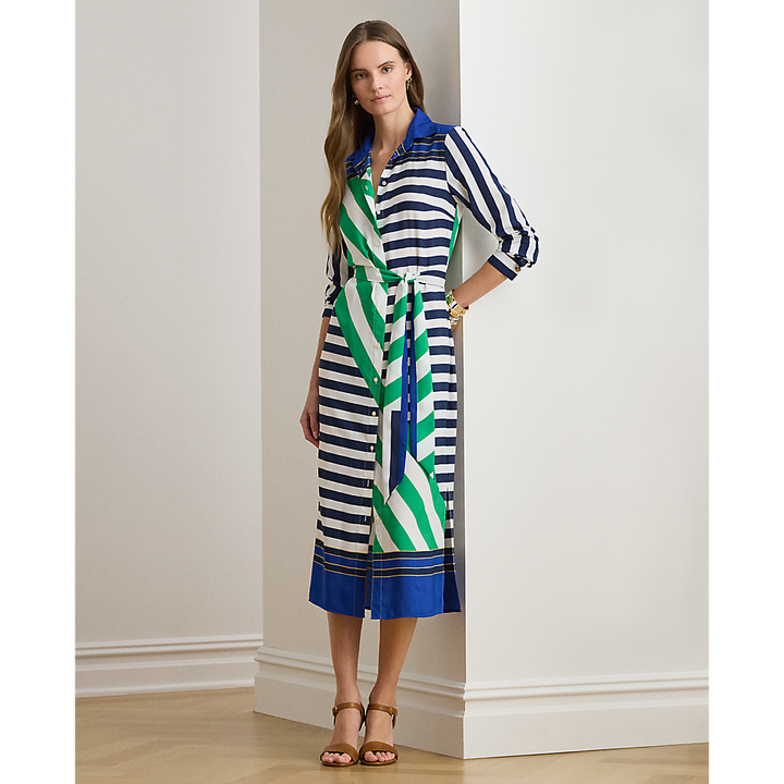 LRL Striped Crepe Shirtdress/Haljina 200P03700001