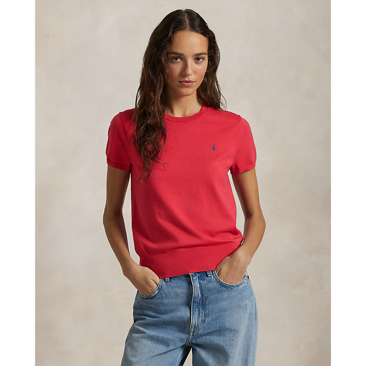 PRL Cotton-Blend Short-Sleeve Jumper/Pulover 211891673024