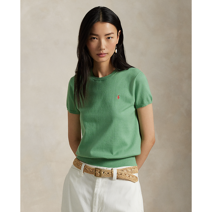 PRL Cotton-Blend Short-Sleeve Jumper/Pulover 211891673027