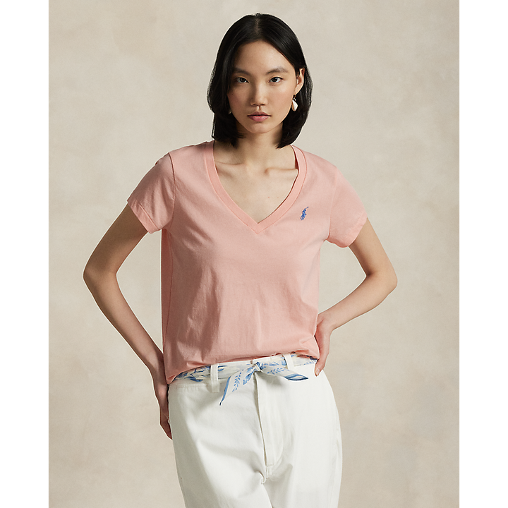 PRL Cotton Jersey V-Neck T-Shirt/Majica 211902403008