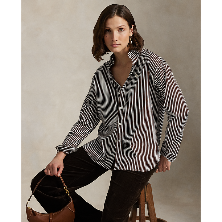 PRL Relaxed Fit Striped Cotton Shirt/Košulja 211910743031
