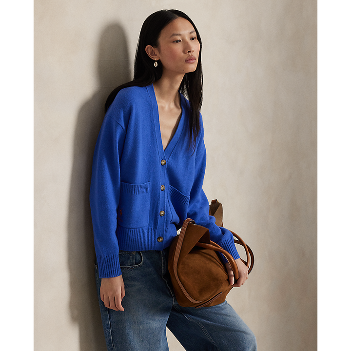 PRL Wool-Blend V-Neck Cardigan/Pulover 211914536012
