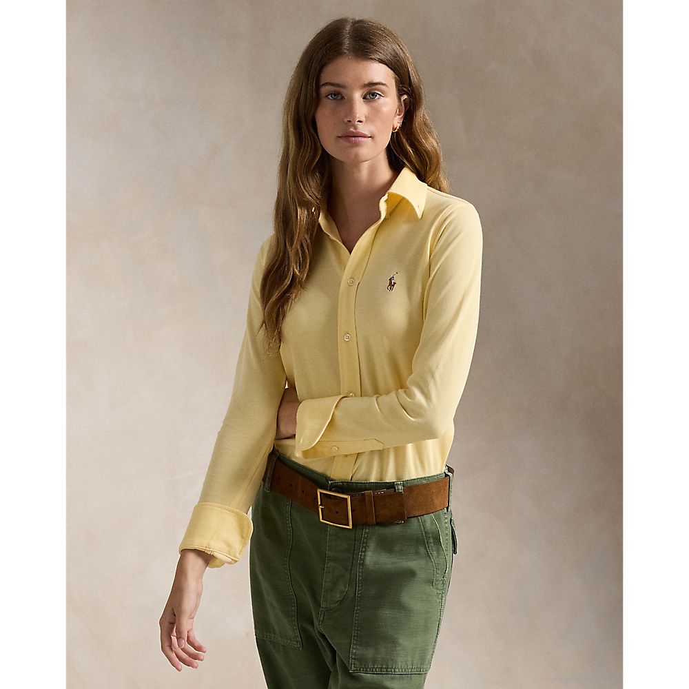 PRL Slim Fit Knit Cotton Oxford Shirt/Košulja 211924258008