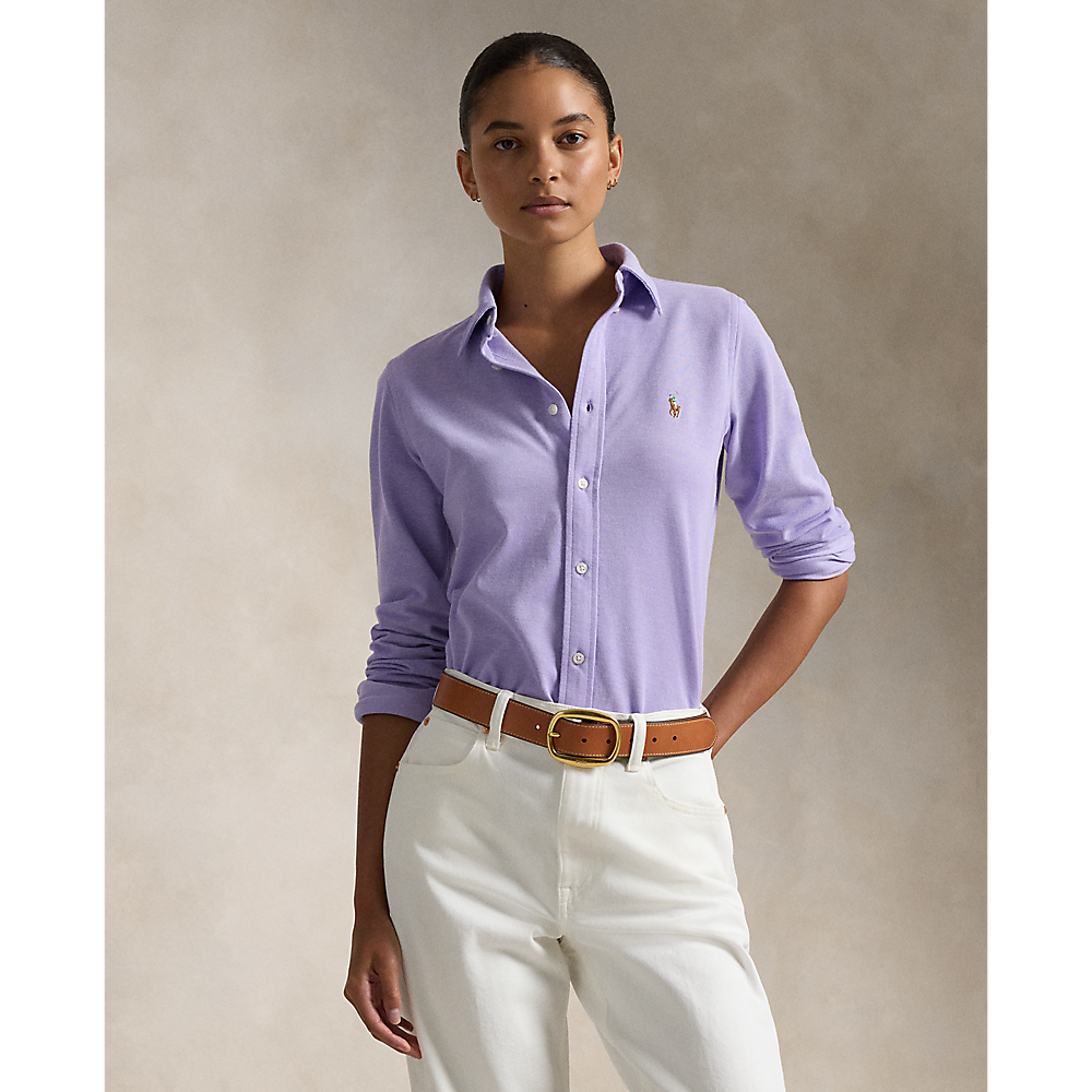 PRL Slim Fit Knit Cotton Oxford Shirt/Košulja 211924258010