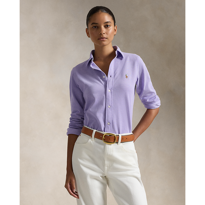 PRL Slim Fit Knit Cotton Oxford Shirt/Košulja 211924258010