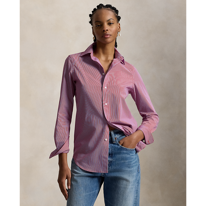 PRL End-on-End Stretch Slim Fit Cotton Shirt/Košulja 211941509501