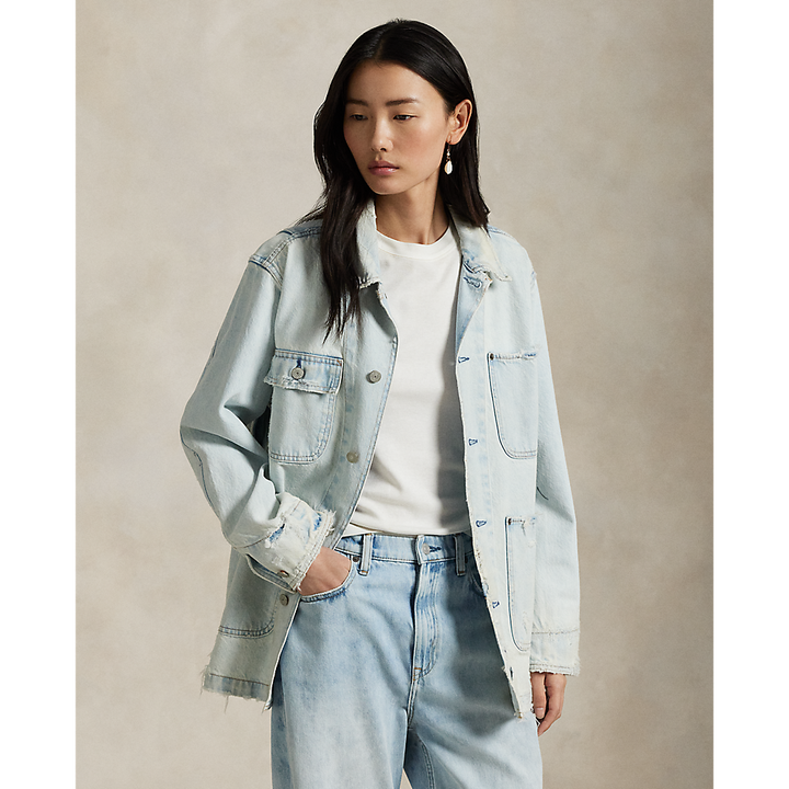 PRL Distressed Denim Utility Jacket/Jakna 211959042001