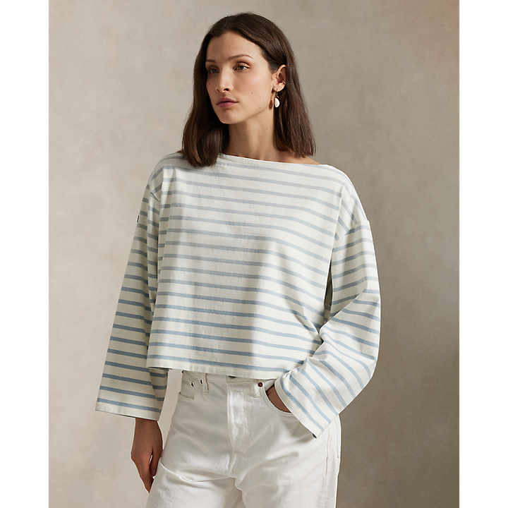 PRL Striped Boatneck Mariner T-Shirt/Pulover 211959103003