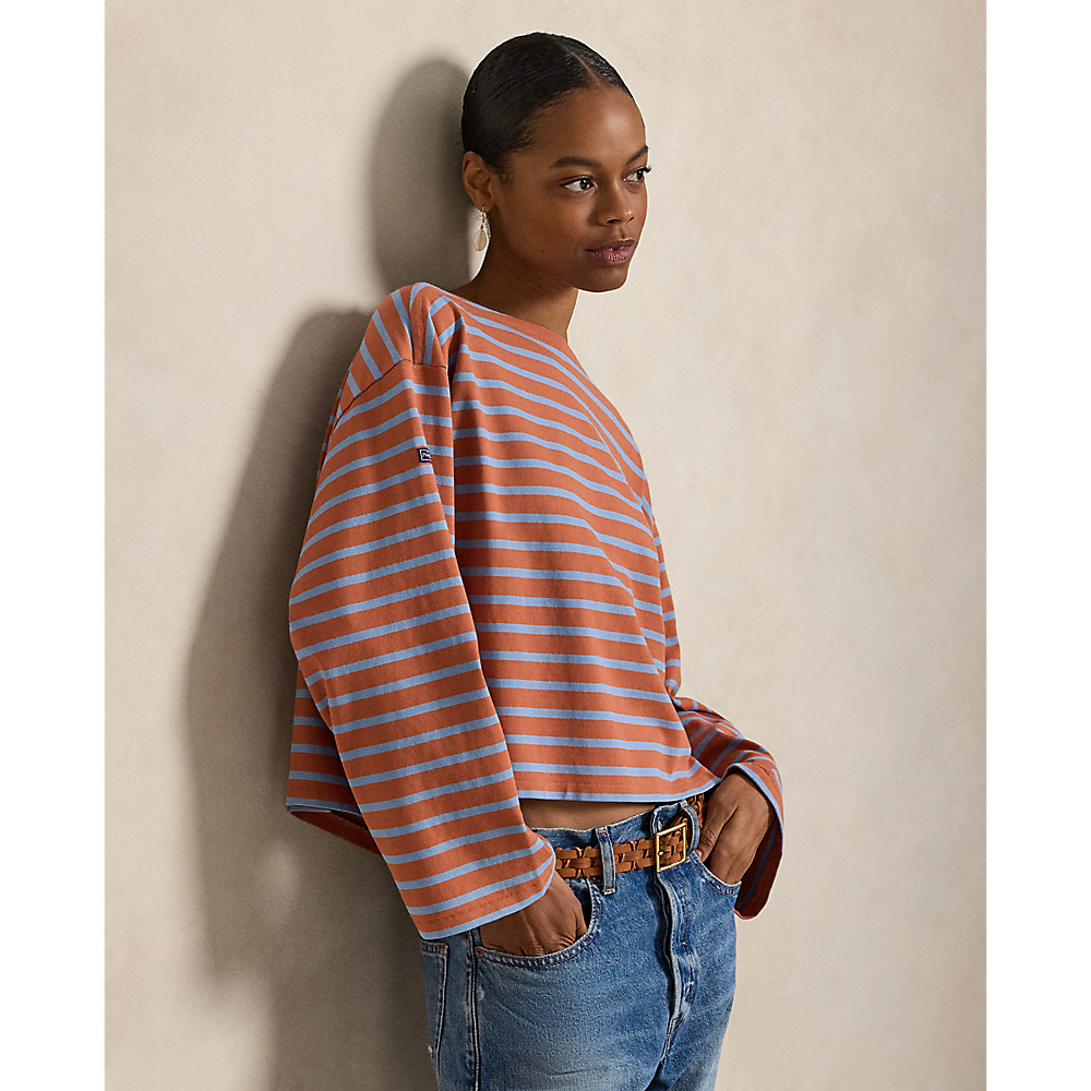 PRL Striped Boatneck Mariner Tee/Majica 211959103501