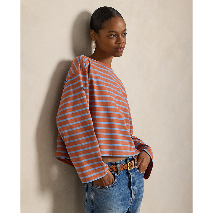 PRL Striped Boatneck Mariner Tee/Majica 211959103501