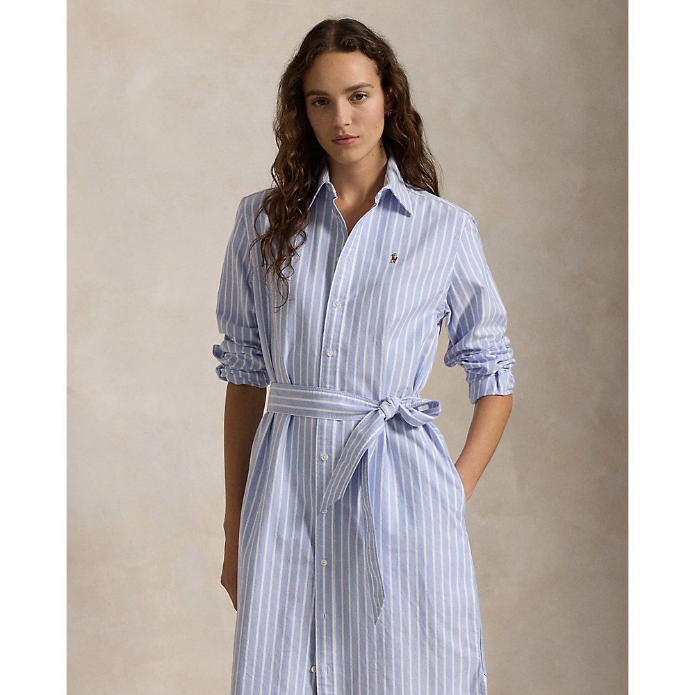 PRL Striped Cotton Oxford Belted Shirtdress /Haljina 211959901001